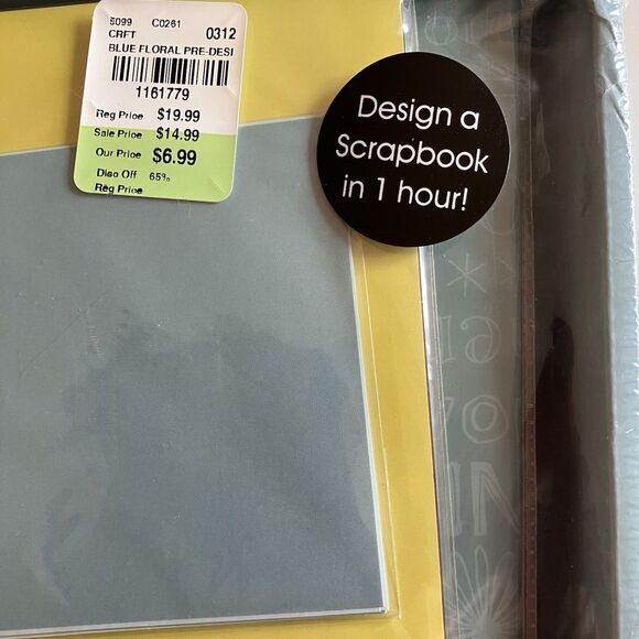 Colorbok One Hour Step X Step Scrapbook Kit 8”x 8” Album Over 250 Pieces Blue - Picture 4 of 7